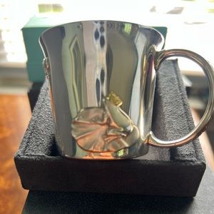 David Yurman Frog and Butterfly baby cup with box